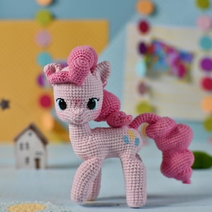 Cute Pony Crochet Pattern Bundle, Amigurumi Horse Pattern Set, Detailed Cotton Toy Tutorial English PDF, Fairy Tale Animal DIY image 3