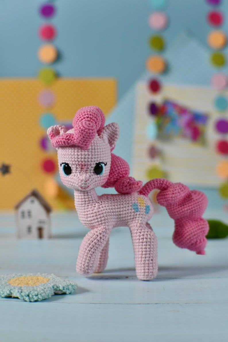Cute Pony Crochet Pattern Bundle, Amigurumi Horse Pattern Set, Detailed Cotton Toy Tutorial English PDF, Fairy Tale Animal DIY image 3