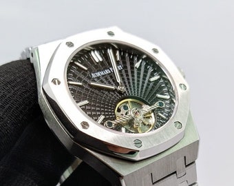 Mod AP 40 mm quadrante bianco, orologi di lusso, orologio da polso di lusso da uomo realizzato a mano