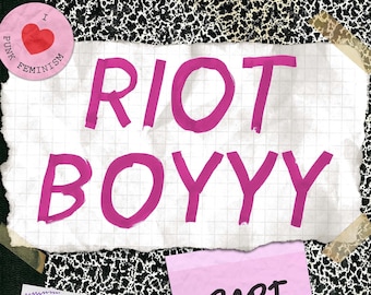 RIOT BOYYY (Part One) - Illustrated Young Adult Graphic Novel Zine Signed by the Author