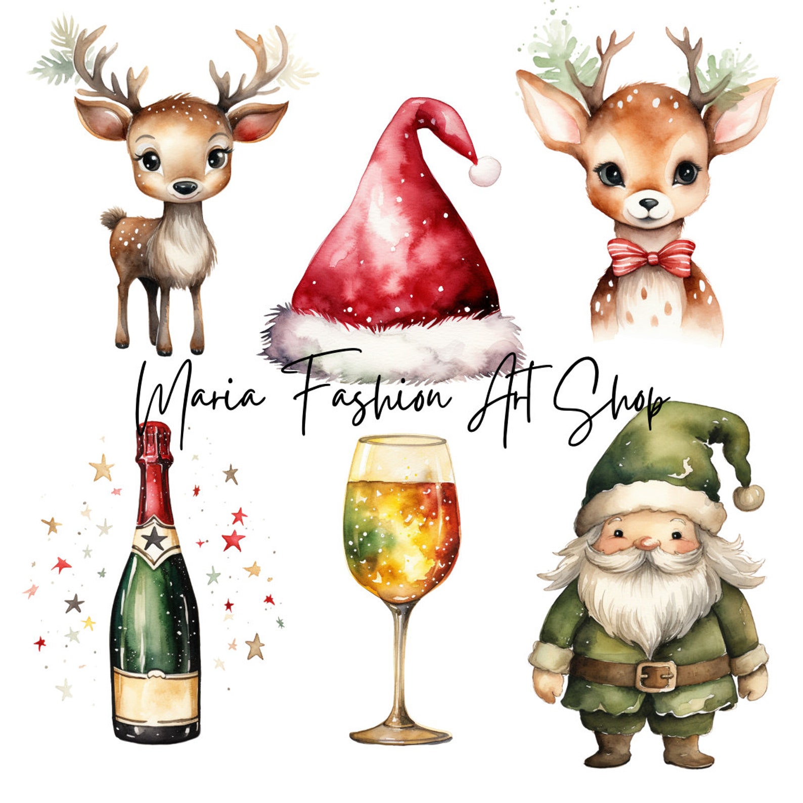 Christmas Clipart Holiday Clipart, New Year Clipart 2024, Dragon New Year 2024 Clipart, Digital 