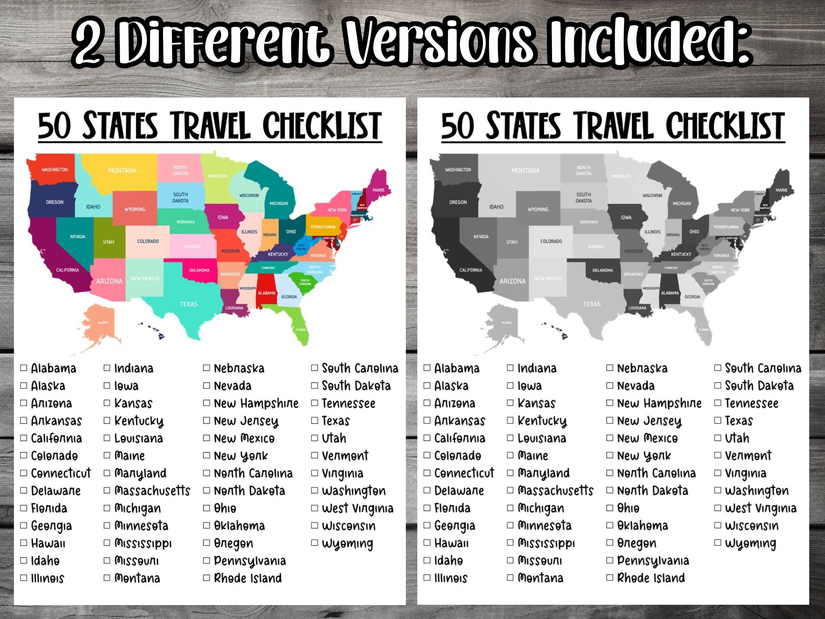 50 US States Checklist United States Map Planner Template 50 US Il Fullxfull.5717177866 36bo
