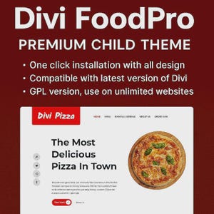 Divi FoodPro Child Theme: Restaurant & Food Website Template
