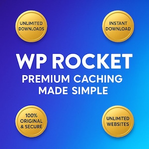 WP Rocket 最新バージョン、無制限のウェブサイト使用、WordPress速度最適化プラグイン、WPキャッシュプラグイン、最高のWordPress最適化