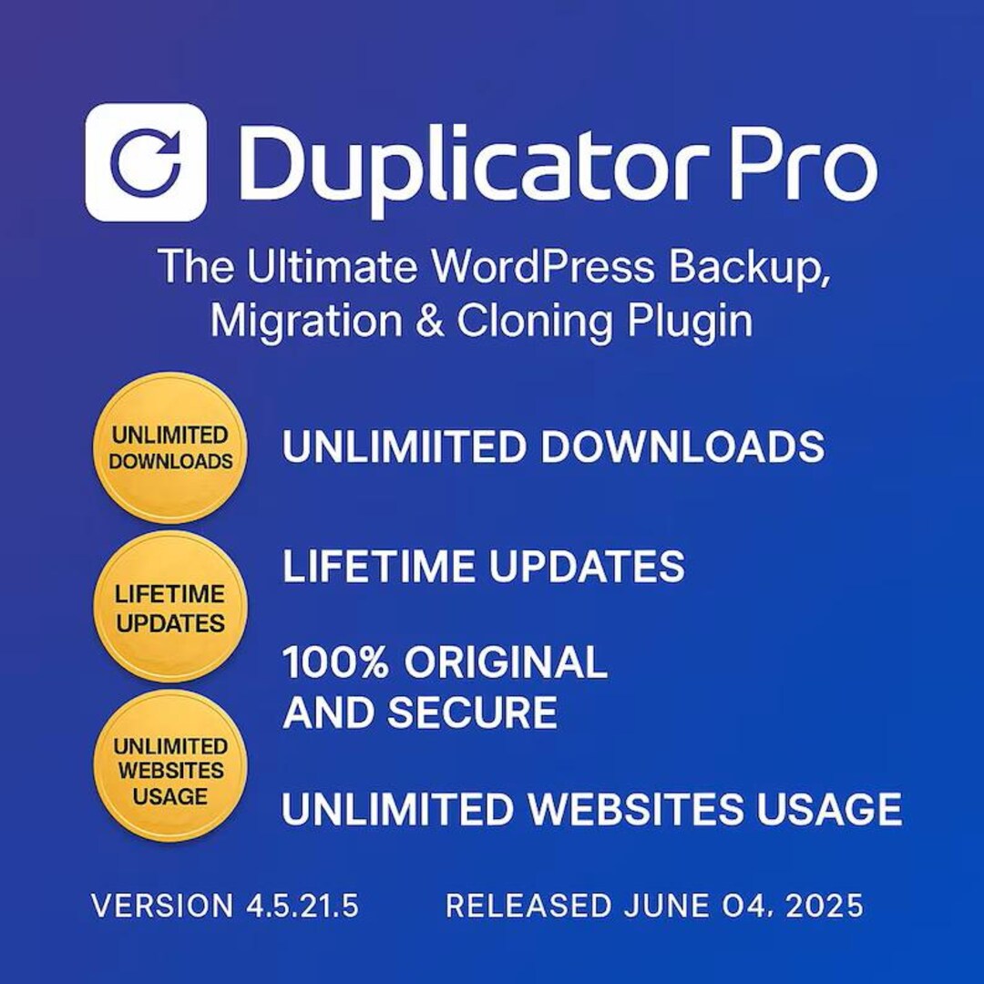 Duplicator Pro, Site Backup & Migration Plugin for Wordpress (GPL Code ...