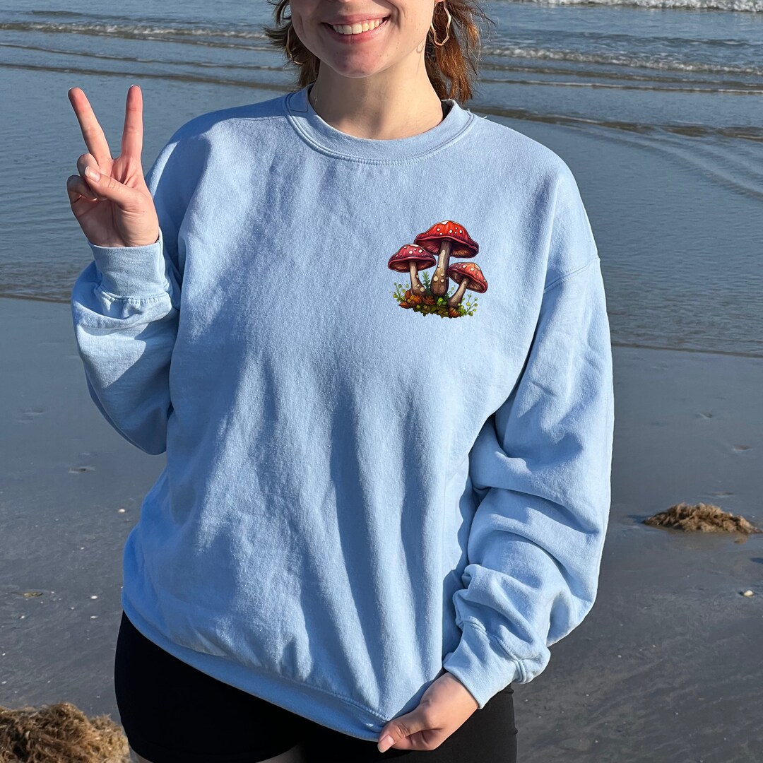 Mushroom Sweatshirt Mushroom Hoodie Fairy Grunge Gothic Etsy