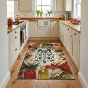 Tapis de cuisine personnalisé lavable du jardin à la table avec option de devis personnalisé