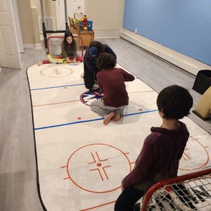 Custom Ice Hockey Rink Washable Area Rug image 5
