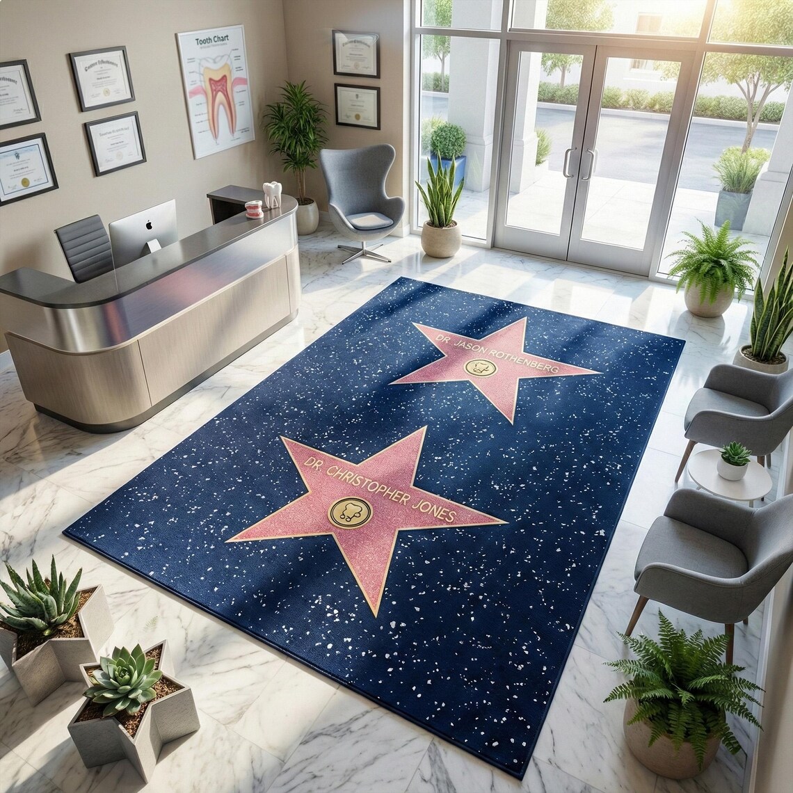 Star Area Rug Personalized Hollywood Walk of Fame Star Area Rug - Etsy