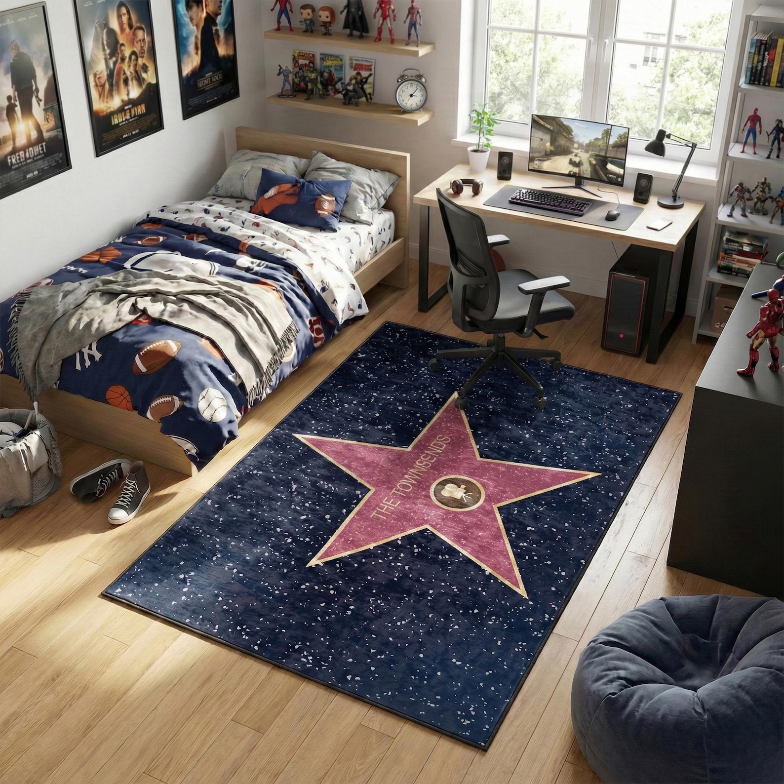Star Area Rug Personalized Hollywood Walk of Fame Star Area Rug - Etsy