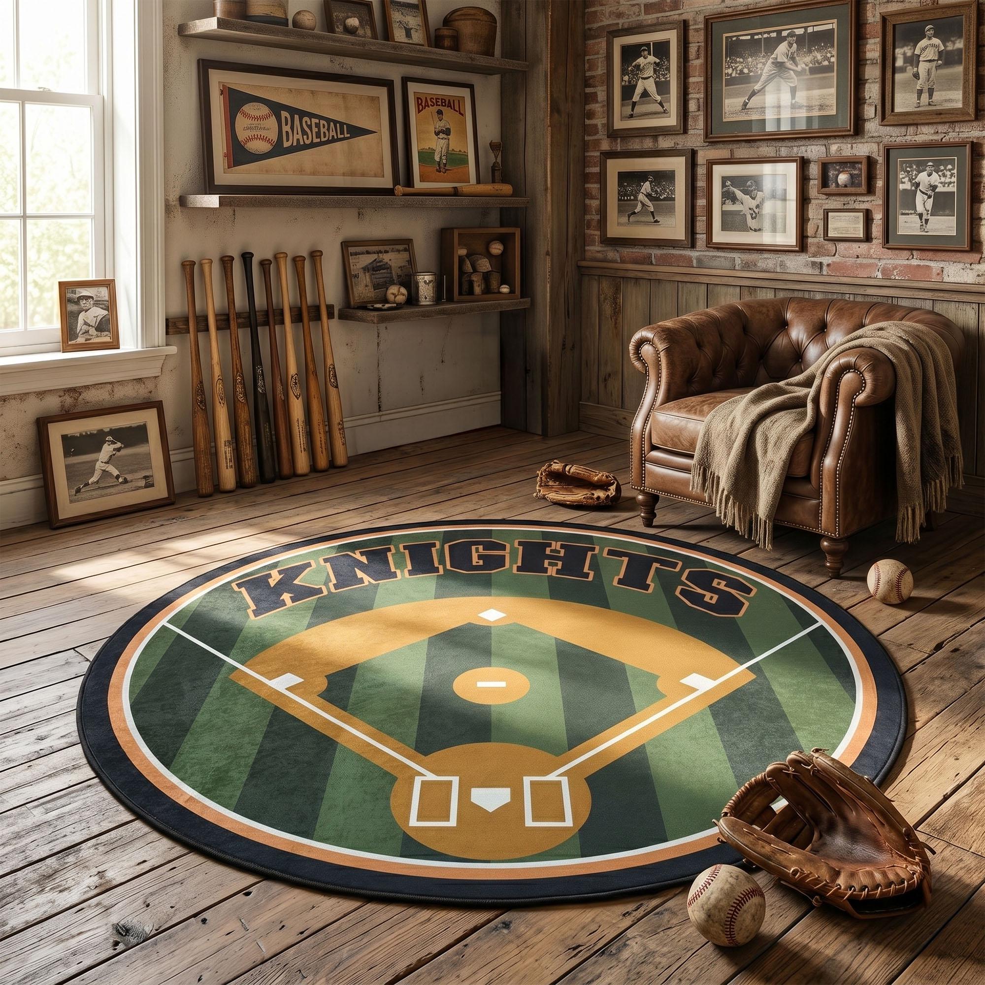 Baseball Stadium Rug - Etsy