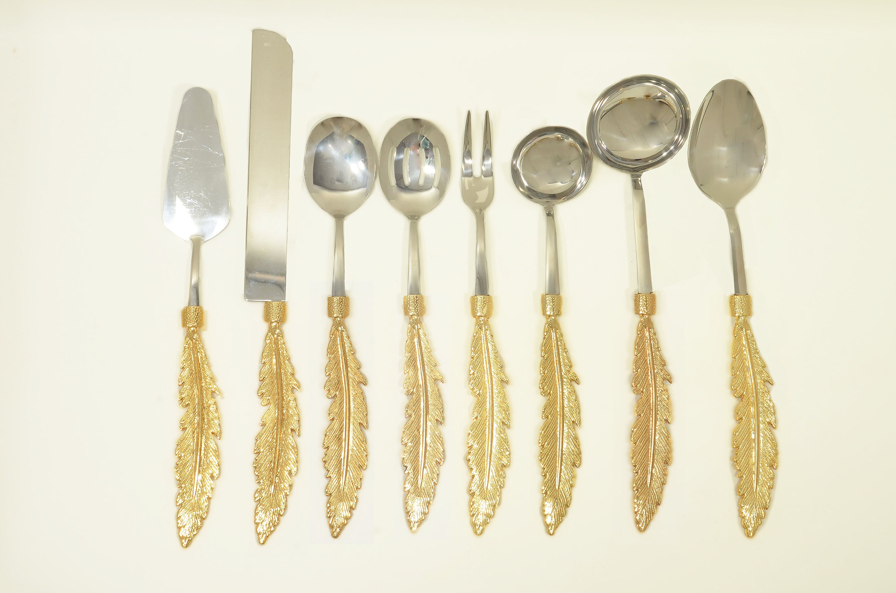 Elevate Your Dining Experience With Our 8-piece Utensil Set in Gold and ...