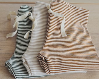 Baby leggings, children's leggings, striped leggings, baby pants, pants with elastic waistband, striped leggings