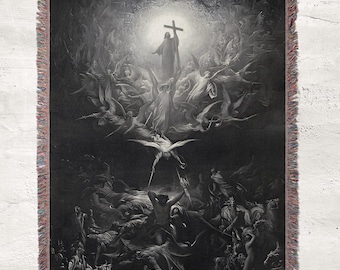Triumph of Christianity - Gustave Dore Monochrome Cotton Woven Tapestry & Christian Decor