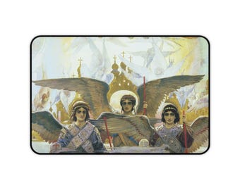 Heavenly Angels Desk Mat & Mousepad - Christian Office Decor