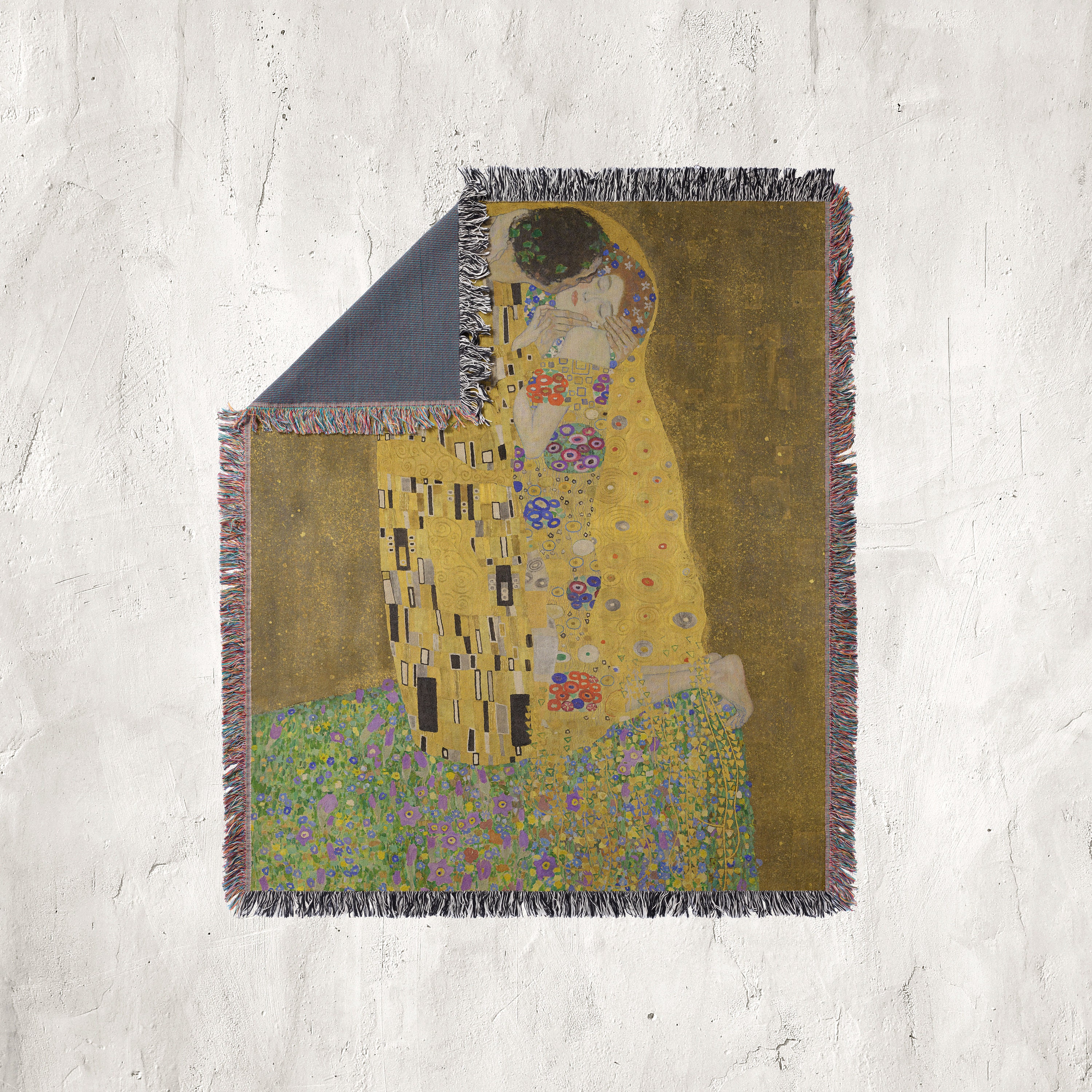 クリムト『接吻』ブランケット きらびやかな魅力を放つ クリムト「THE