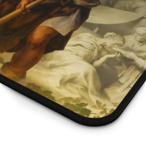 Angel and Farmer (Divine Grace on Human Works) Neoprene Desk Mat - Vatican - Ludwig Seitz image 10