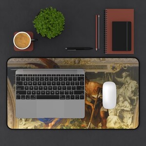 Angel and Farmer (Divine Grace on Human Works) Neoprene Desk Mat - Vatican - Ludwig Seitz image 6
