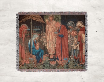 東方三博士の礼拝タペストリー ウィリアム・モリス キリスト教 宗教的