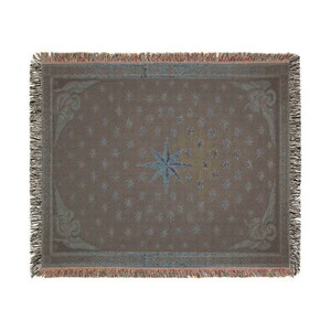 Byzantine Angels & Stars Woven Blanket - Galla Placidia Cupola Inspired Tapestry image 6