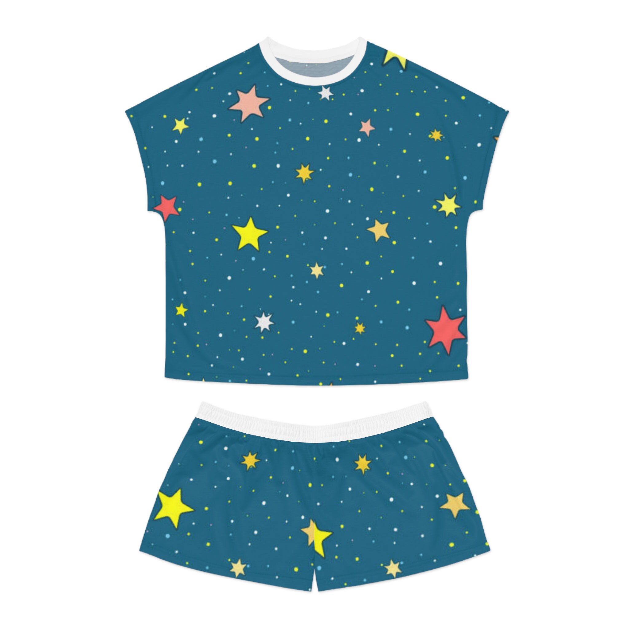 Stars Pajamas Set, Women Sleepwear
