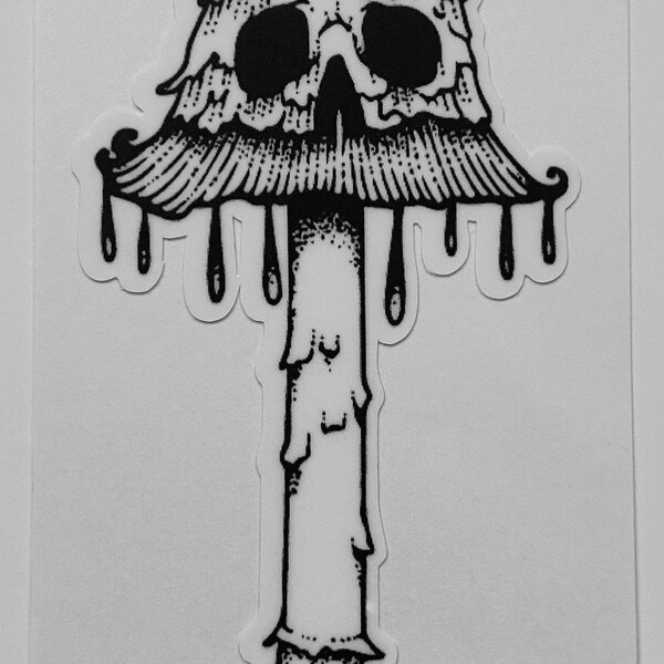 Skull Inkcap - Vinyl Sticker