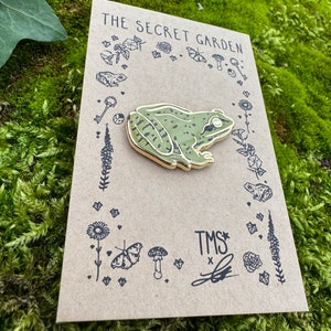 Garden Frog Enamel Pin image 2