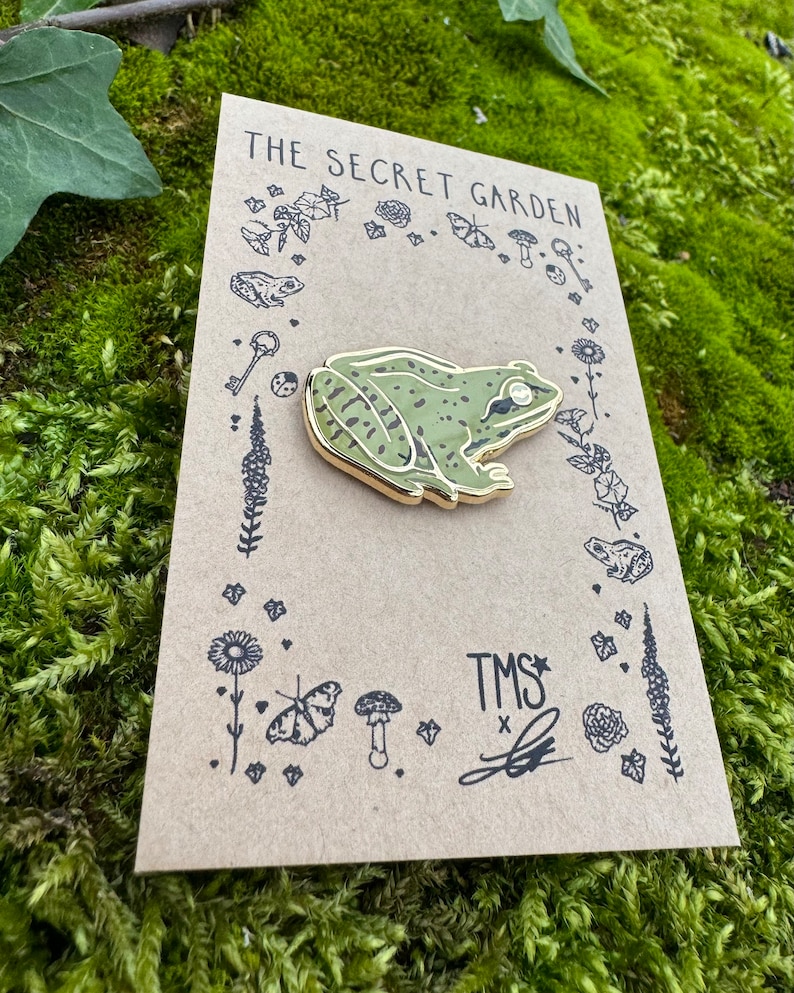 Garden Frog Enamel Pin image 2