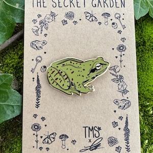 Garden Frog Enamel Pin image 1