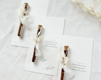 Turkish Coffee Wedding Favors – Personalized Coffee Favors | Kahve Hediyelik | Minimal Wedding Gift