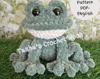 Poppy the baby Frog Pattern-low sew-Intermediate level-ENGLISH ONLY