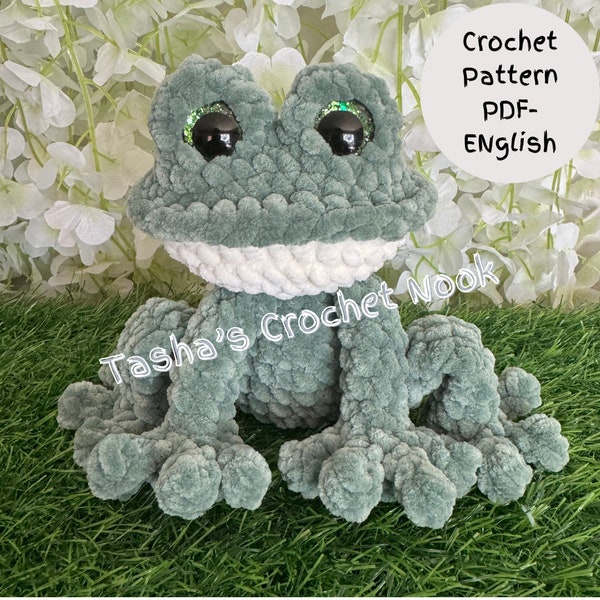 Poppy the baby Frog Pattern-low sew-Intermediate level-ENGLISH ONLY