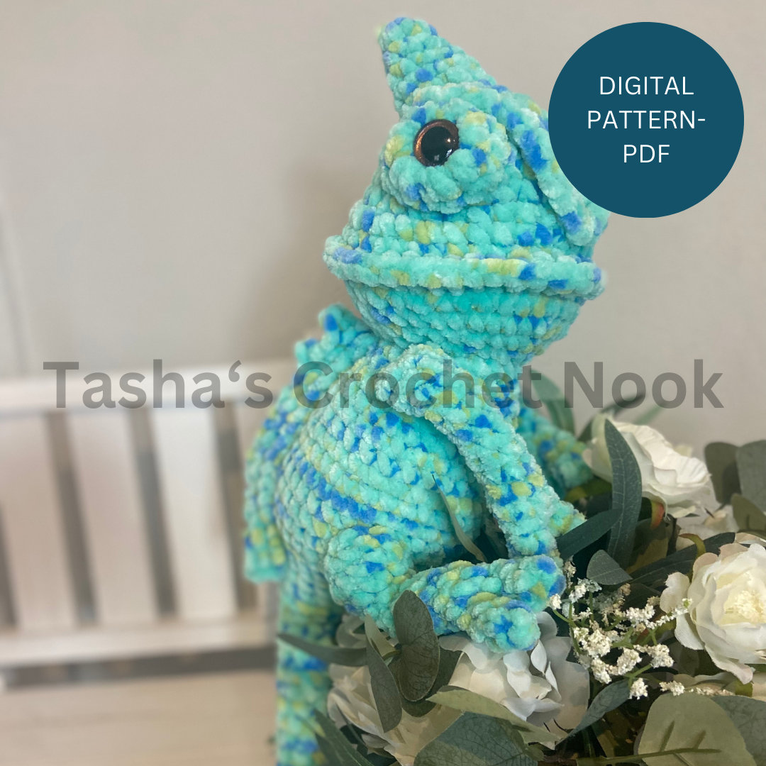 Camo the Chameleon-digital pattern- -English Only