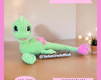 Tess il mostro Nessie - Schema all'uncinetto - Cucitura semplice - Livello INTERMEDIO - Solo in inglese