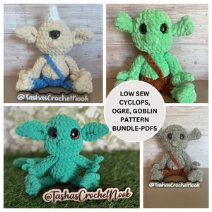 Baby Cyclops, Ogre, Goblin-PatternBUNDLE-Intermediate level-ENGLISH ONLY