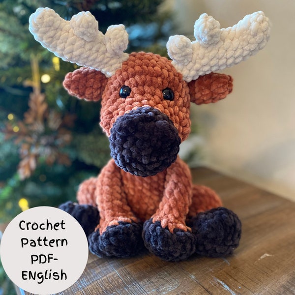 Marty the moose-digital pattern-Intermediate level-ENGLISH ONLY