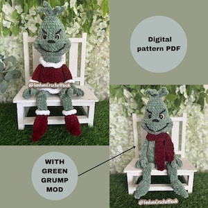 The Christmas GrumpW/MOD  Digital Pattern-Intermediate-PDF-English only!