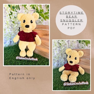 Storytime Bear Snuggler Pattern-Intermediate level-ENGLISH ONLY