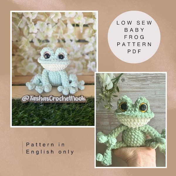 Modello di Poppy la rana - mini - cucito leggero - Livello intermedio - SOLO IN INGLESE