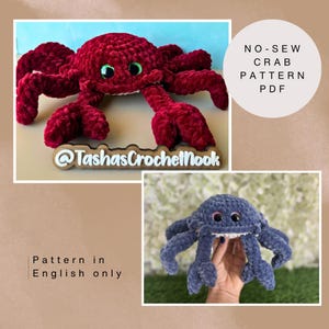 Corey the Crab-NO sew-Intermediate level-ENGLISH ONLY