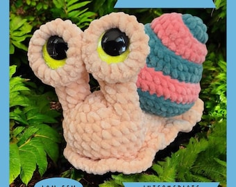 Slick the Snaill Crochet Pattern-Low-sew-englisch