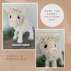 Cami the Camel-Crochet Pattern-English only-Intermediate level