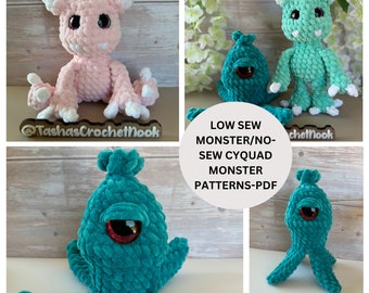 Baby Cyquad and monster patterns-PatternBUNDLE-Intermediate level-ENGLISH ONLY