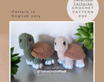 Tule the Tortoise Crochet Pattern-Low-sew-ADVANCED  level-english only