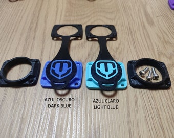 Blue upper Mondraker charging port cover