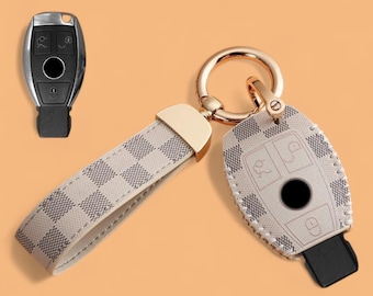 Remote Key Fob Cover Case for Mercedes A C E S G M Class clk CLS sl SLK PU Leather