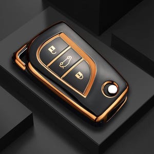 Car Key Case for Toyota Hilux Auris Corolla Avensis Verso Camry RAV4, TPU Car Key Cover Shell