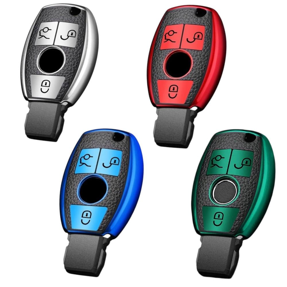 Key Fob Cover Case for Mercedes A B C E S G M V Class 3 4 Button Car TL70