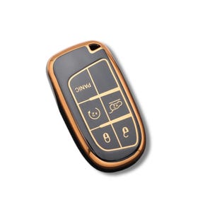 Key Fob Cover for Jeep & Dodge Grand Cherokee, Renegade, Charger, Challenger, Dart, Durango, Journey Chrysler 300 Case