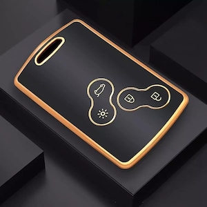 Funda para llavero de 4 botones para Renault Duster Captur Clio Logan Megane 1 2 3 Koleos